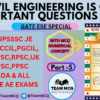 IS CODE 10500 important Questions in Civil Engineering