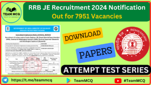 Read more about the article RRB JE Recruitment 2024 Notification Out for 7951 Vacancies, Attempt Test series